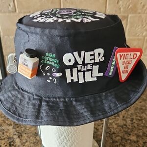 Black Over the Hill Bucket Hat NWOT